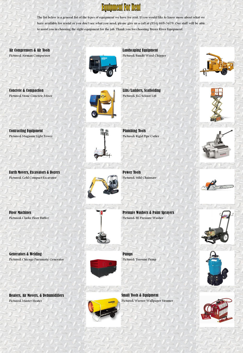 Bronx River Equipment